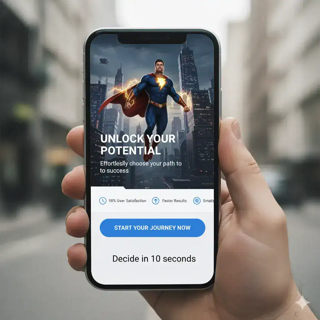 MSP website hero that converts on the first scroll